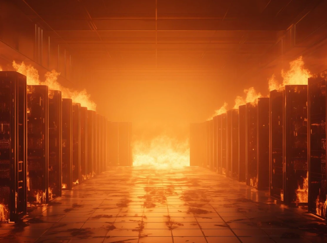 Der Raum mit den anonymen Datenspeichern, sicher und unentdeckt.